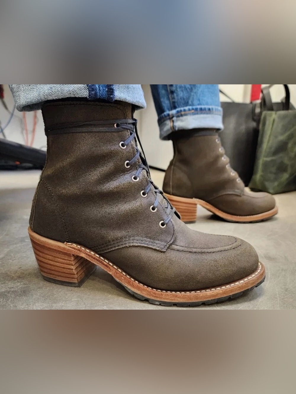 Red Wing $359 Clara 3408 Pewter Acampo Boot Women’s Size 8